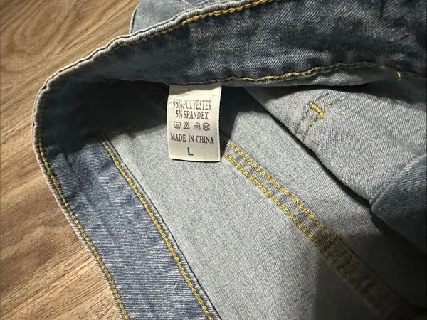 Light Blue Denim Button - Image 2