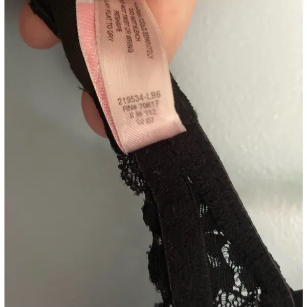 Vintage Victoria's Secret Bra Push Up 34C Padded Lace Fairy Whimsigoth - Image 4