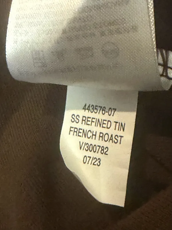 Banana Republic Refined Brown Stretch Cotton Crewneck T-Shirt Small Minimalist - Image 7