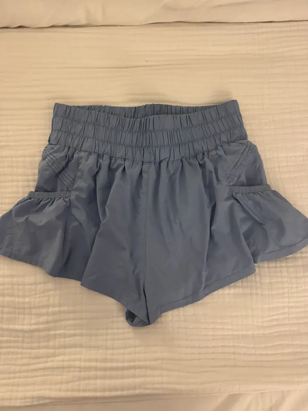Free People Movement Get Your Flirt On Shorts Cloudy Waters - Image 3