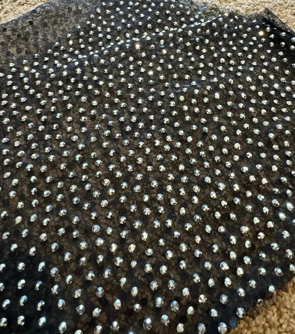 Bedazzled Crop Top Black Size M - Image 2