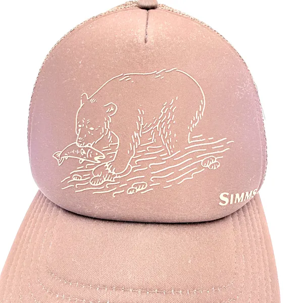 Simms Brown Bear Fishing Trucker Hat - Image 2