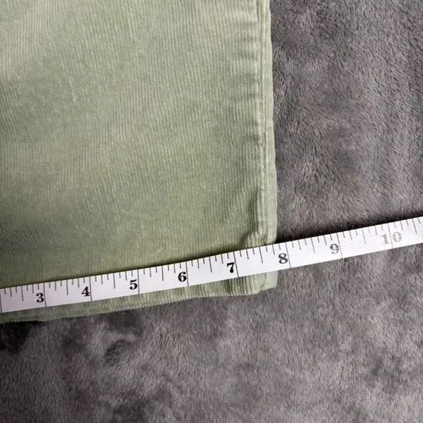 Charter Club Corduroy Pants Women's 10 Green Laura Fit Normcore Retro Academia - Image 7