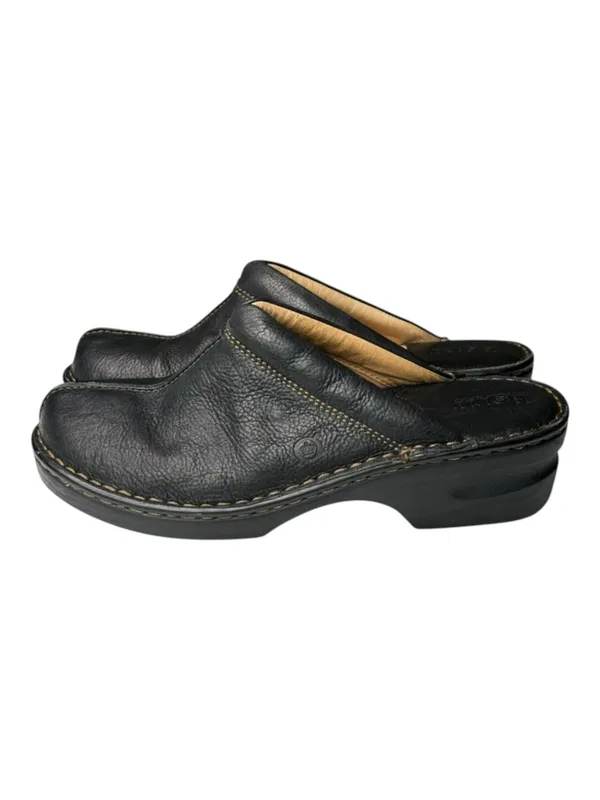 Born ★ Mount II Leather Open Back Comfort Clogs ★ Black Leather ★ 10M ★ Worn 1X - Image 9