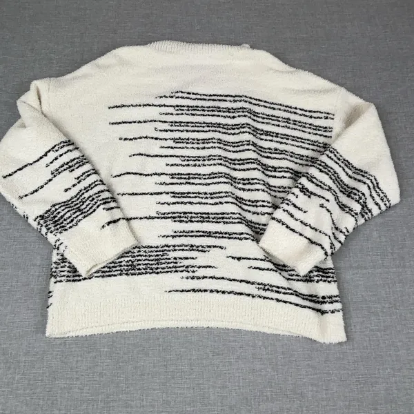 BALTICBORN‎ Sweater Womens L White Polyester Pullover Crew Neck Chunky-Knit - Image 9