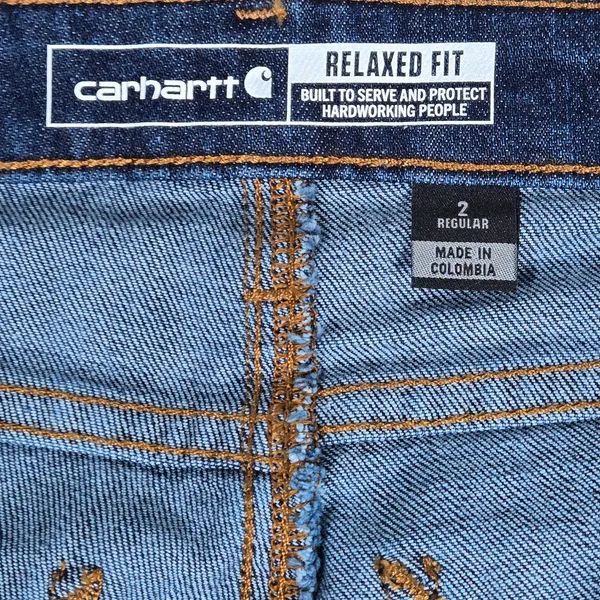 Carhartt BD5383W Relaxed Fit Womens Jeans Dark Wash Size 2‎ Regular - Image 5