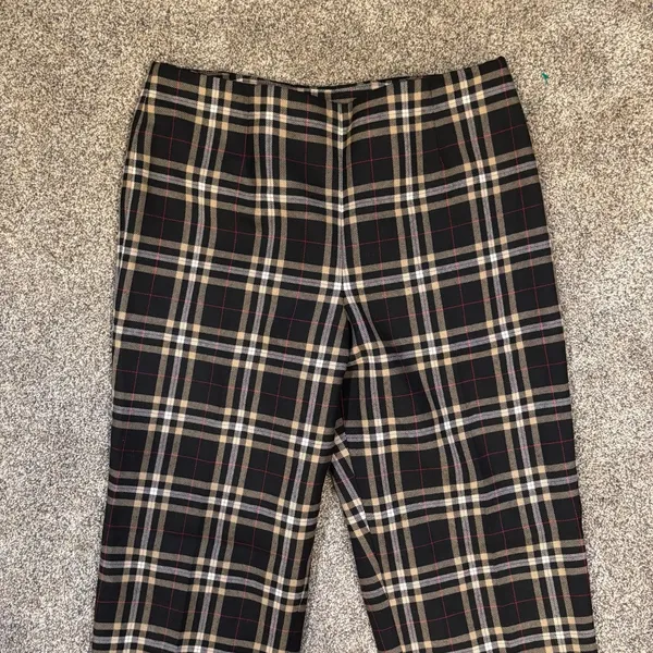 Talbots Women's Plaid Trousers Pants Size 12 - Image 2
