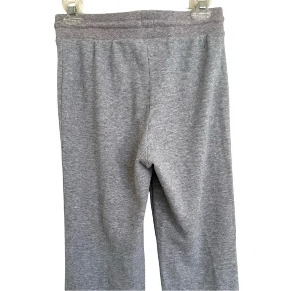 Aritzia Sunday Best Waffle Flare Sweat Lounge Pants Tie String Gray Small S - Image 4