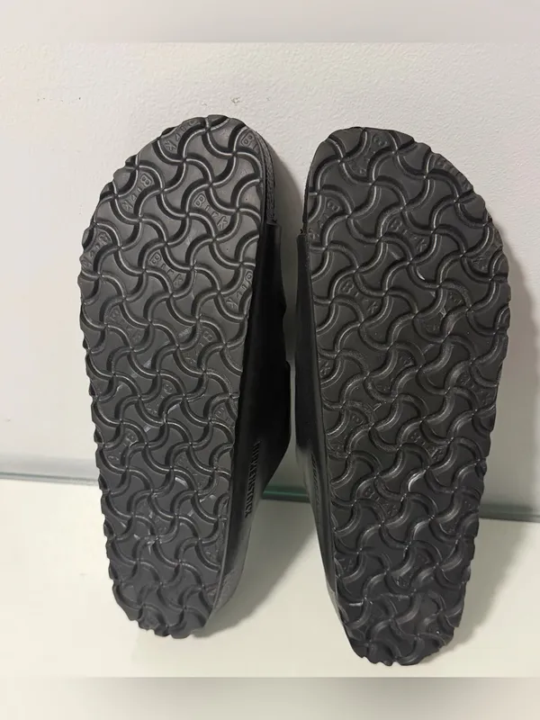 Birkenstock Black Two-Strap EVA Slide Sandals - Image 3