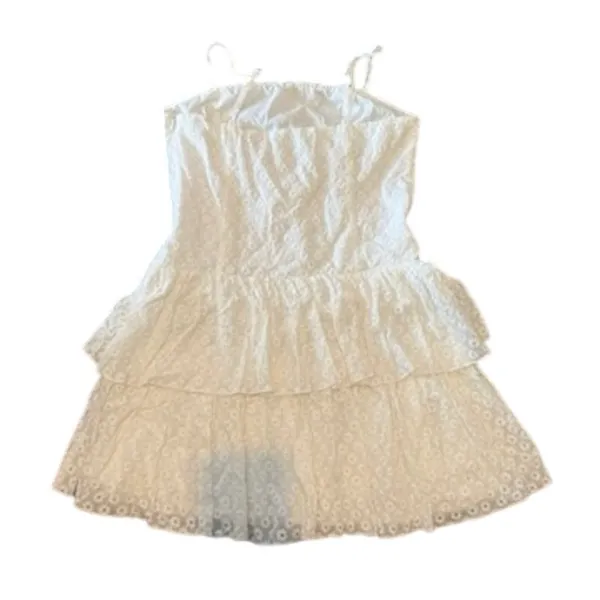 MORE TO COME Shay Mini Dress in White, Size S - Image 5