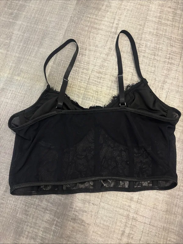 shein black lacy corset bralette - Image 2