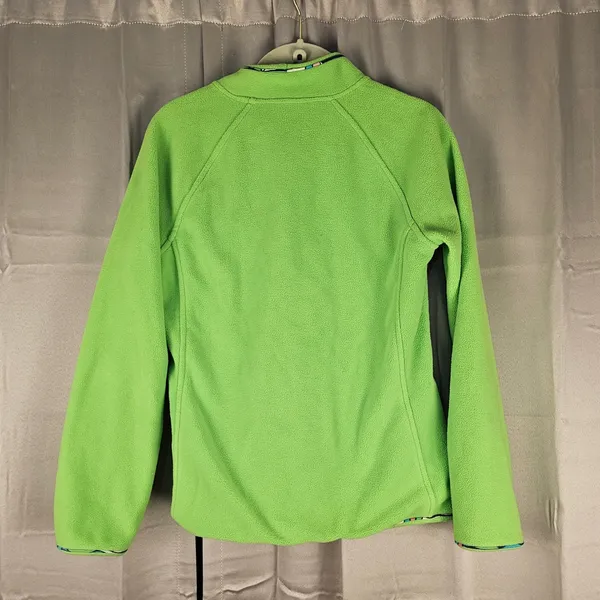 Lilly‎ Pulitzer Womens Green Full Zip Fleece Jacket XS - Image 2