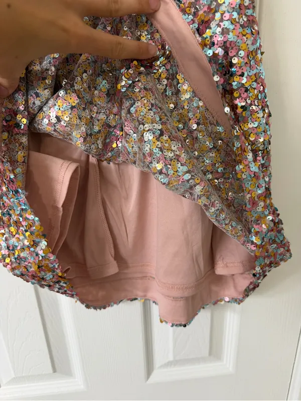 Lulus Crave it Like Candy Pink Multi Sequin Puff Sleeve Mini Dress‎ Concert - Image 7