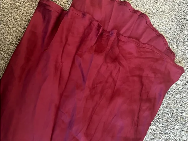 Astr Burgundy Maxi Dress with Spaghetti Straps - Image 5