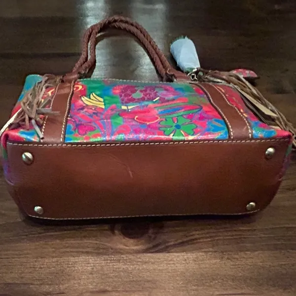 Patricia Nash Rena‎ Tote Tropicana Summer Festival Bag Purse Bohemian Artistic - Image 2