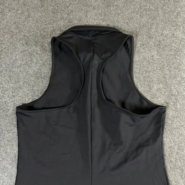 Alo Yoga Womens Black Sleeveless Racerback Polo Athletic Tennis Golf Dress M - Image 9