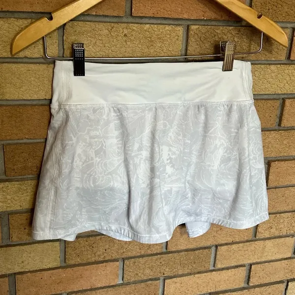 Lululemon Pace Rival Skirt (Regular) No Panels Eternal Wave White Size 4 - Image 5