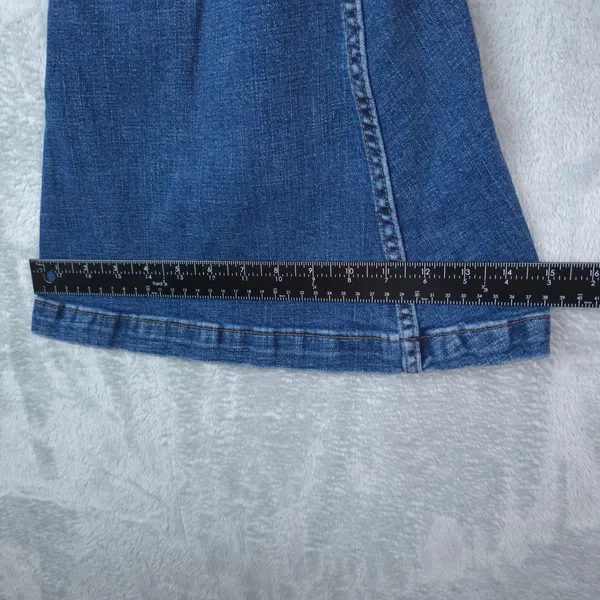 Wrangler Retro Green Jeans Trumpet Flare High Rise Womens 27x30 Blue Western - Image 11