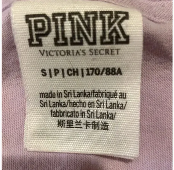 Pink Victoria Secret light purple t- shirt size small - Image 3