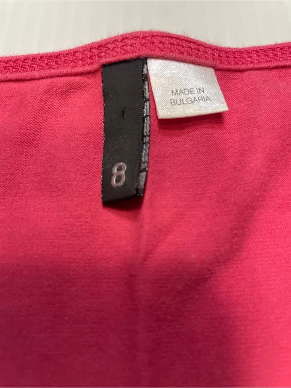 Bright Pink Scoop Neck Sleeveless Top Divided H&M Women Sz 8 Y2K - Image 2