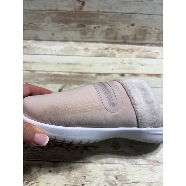 Nike Burrow Slippers Women's Size 8 Pink White Shoes Plush Comfy Slip-on - Image 5