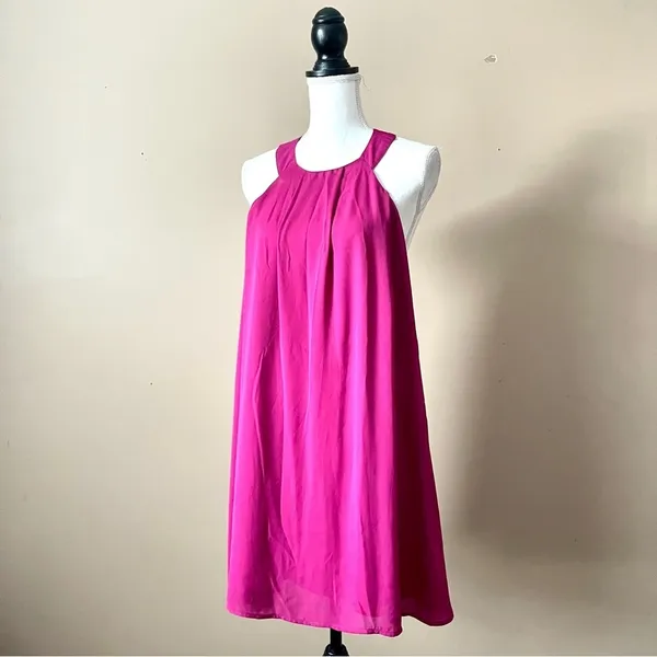 Free People FABLE | Fuchsia Shift Dress Sz S - Image 3