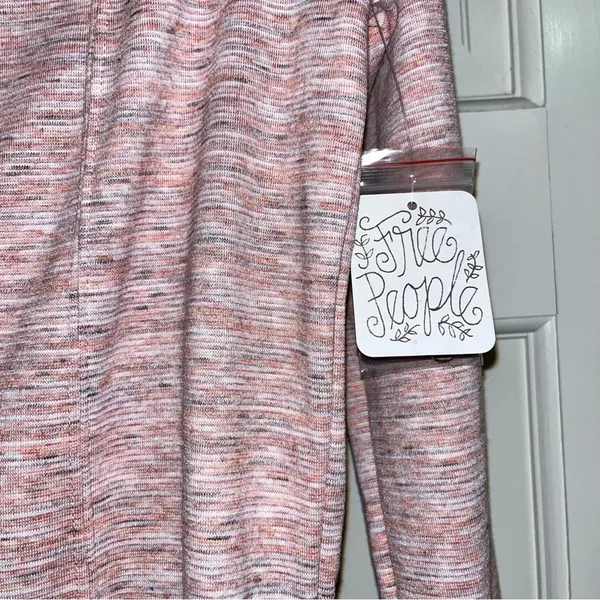NWT Free People Pink Long Sleeve Henley - Image 7