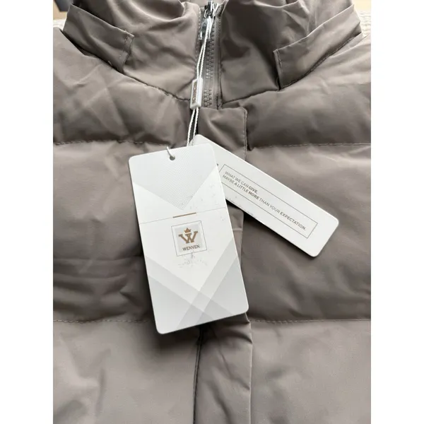 WenVen‎ NWT Puffer Coat Winter Jacket Womens Small Taupe No Hood Ski Outdoor - Image 2