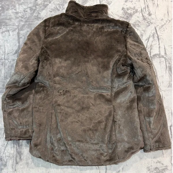 The North Face Mossbud Swirl Reversible Jacket Womens Pink Brown Medium - Image 9