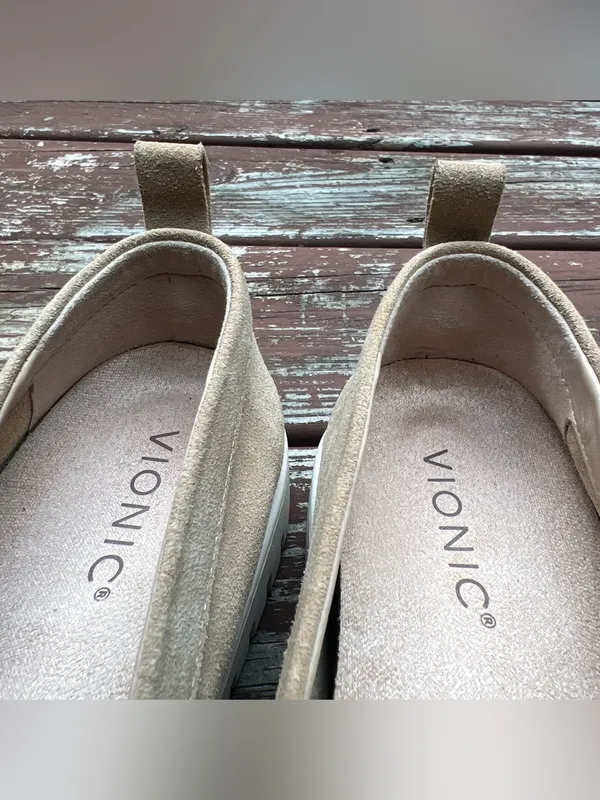 Vionic Uptown Loafers Beige Minimalist Neutral Slip On Shoes Womens|US:7 EU:37 - Image 10