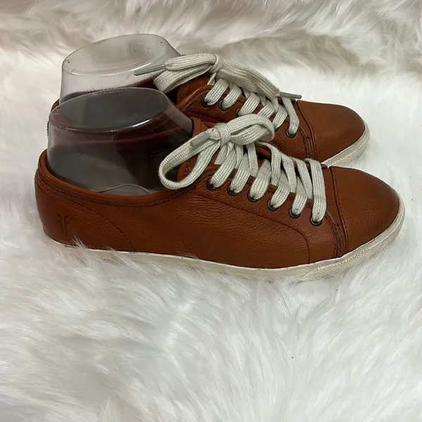 ‎Frye Leather Low Top Sneakers A3 - Image 4