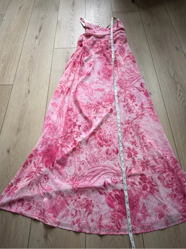 Peppermayo NWT Tara Maxi Dress Open Back Maxi Dress in Pink Print Size 12 - Image 11