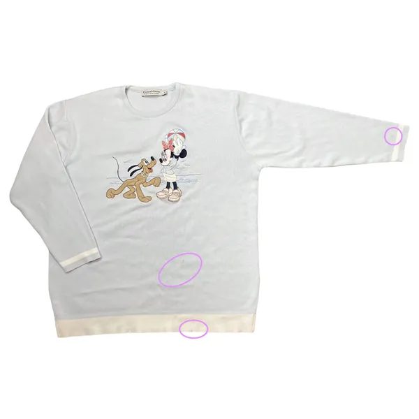 Disney Light Blue Minnie Mouse & Pluto Embroidered Long-Sleeve Crew-Neck Sweater | Donaldson - The Walt Company - Image 6
