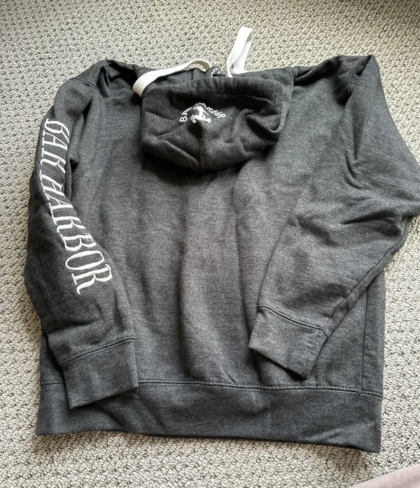 Bar Harbor Maine Hoodie Black - Image 5