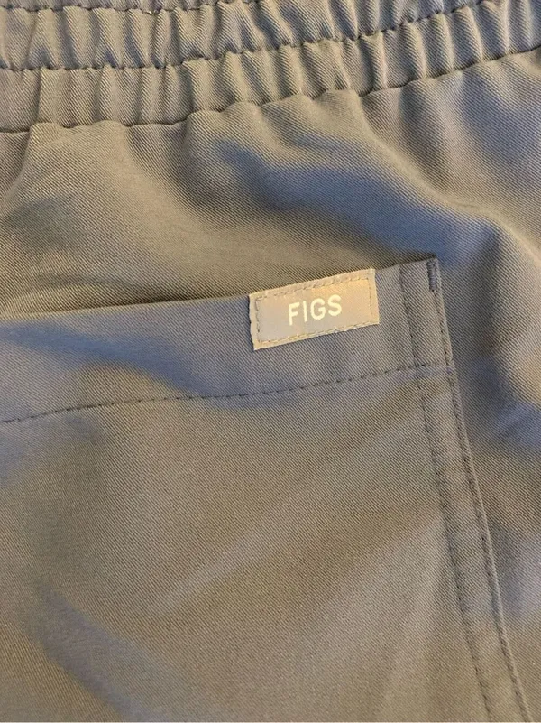 Figs Yola Technical Collection scrubs pants periwinkle gray women's size medium - Image 6