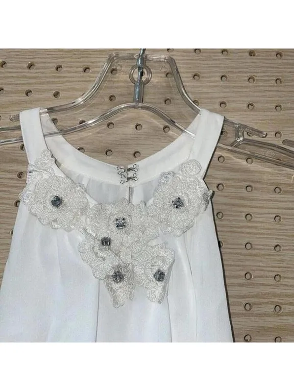 Belle Badgley Mischka white Racerback Bodysuit open back bridal wedding - Image 2