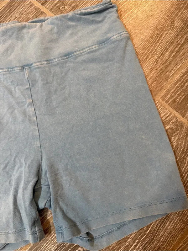 FP Movement Free People Dusty Blue Hot Shot High-Rise Bike Shorts size Small - Image 4
