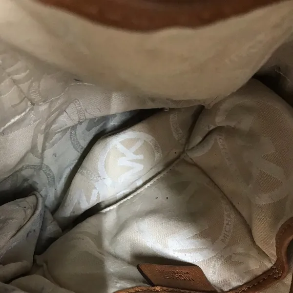 Michael Kors Brown Suede Leather Shoulder Bag - Image 7