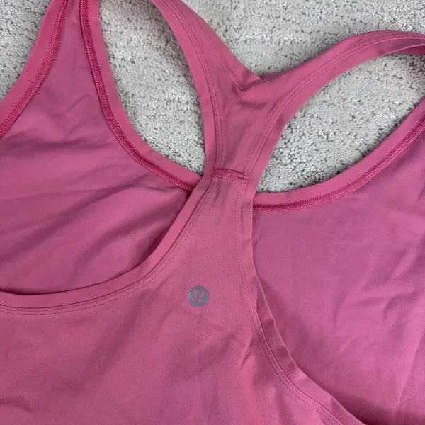 Women's‎ Lululemon Size 10 Pink Racerback Athletic Sports Tank Top - Image 3