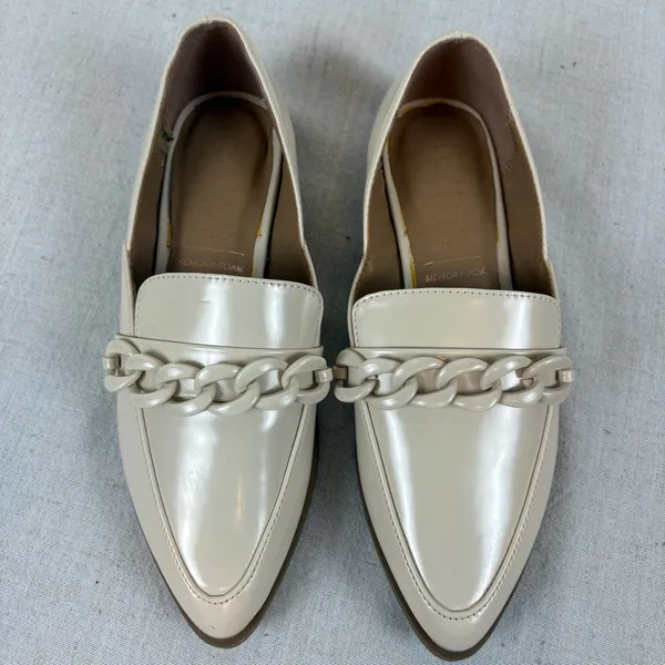 LC Lauren Conrad Demii Chain Women's Loafers Bone Size 6 - Image 4
