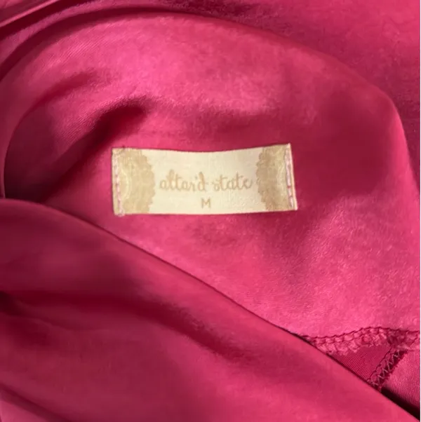 Altar'd State Pink Satin Mini Dress - Image 5