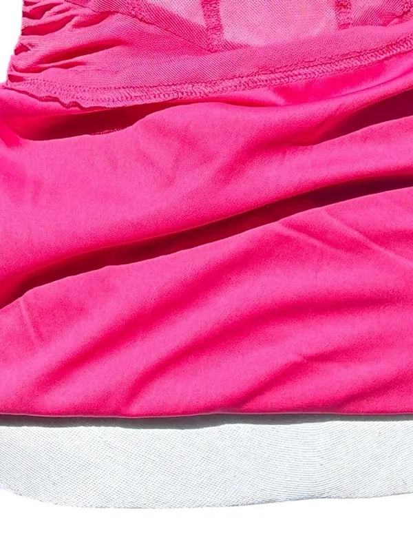 Princess Polly Calliope Hot Pink Ruched Mesh Mini Dress‎ Bodycon Strappy Size 4 - Image 11