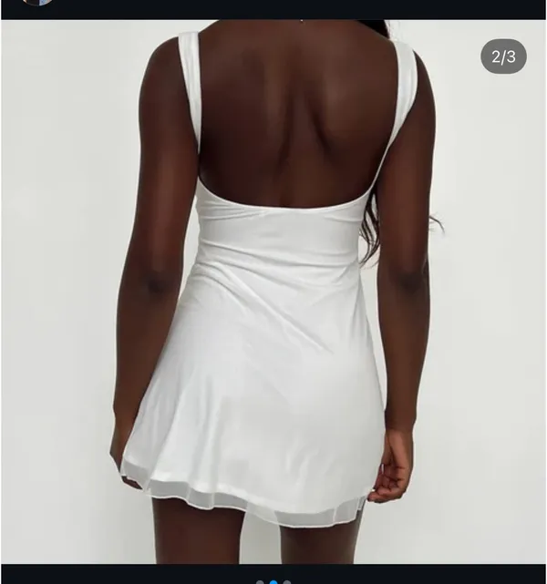 Princess Polly White Dress Mini - Image 2