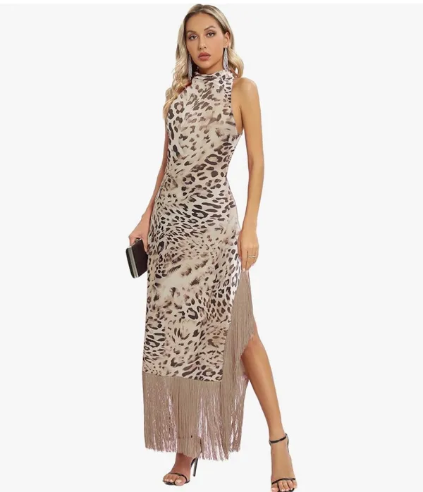 Western Vintage Flapper Maxi Dress - Image 6