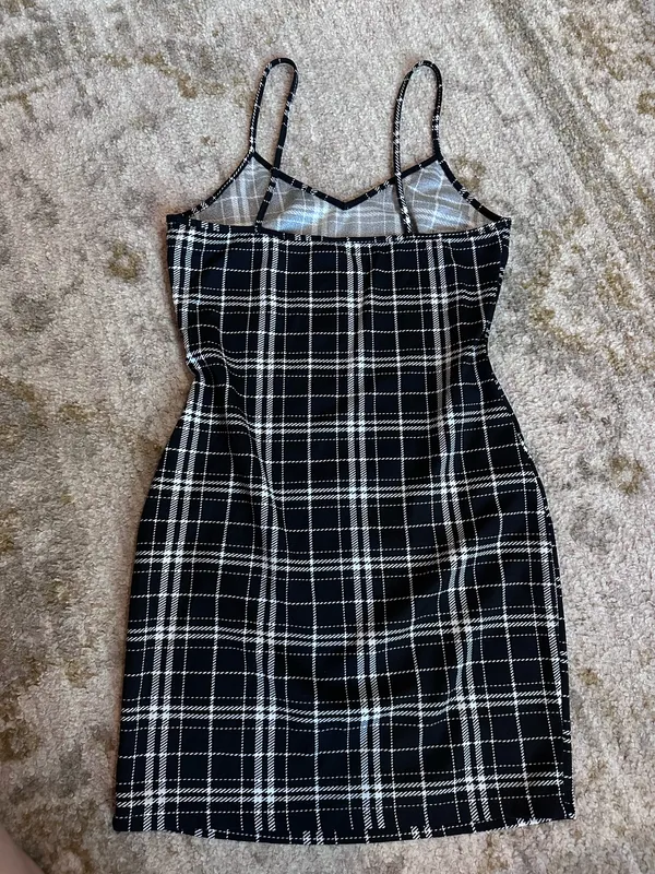 Checkered Dress Black Size M - Image 2