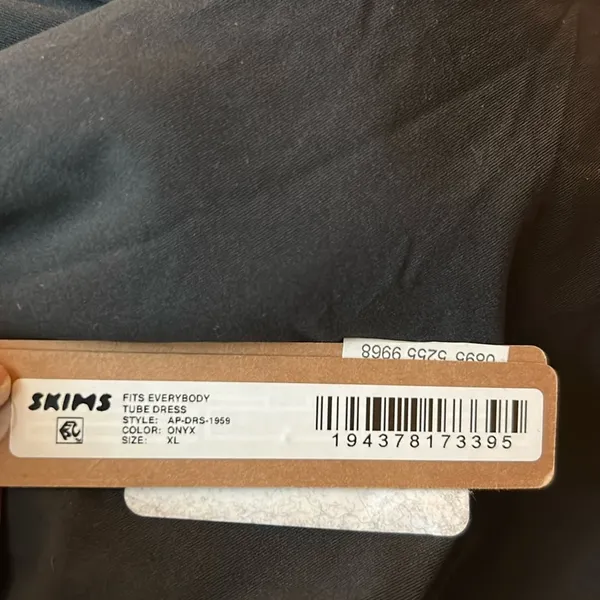 Skims (G10) Fits Everybody Tube Dress Onyx NWT SIZE XL - Image 4
