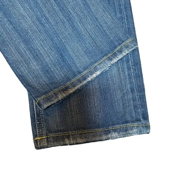 Y2K Diesel Size 6 Bootcut‎ Jean Green Embroidery Pockets Coastal Cowgirl Western - Image 8