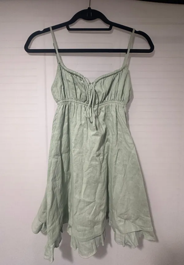 Princess Polly Green Mini Dress - Image 6
