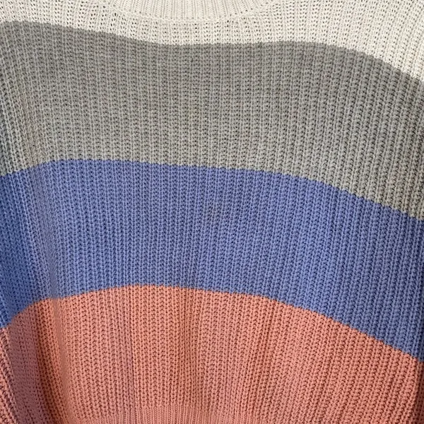 Women's Multicolored Sweater Blue Size M - Image 2