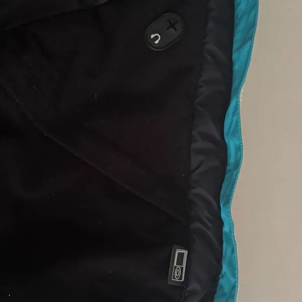 Rossignol Women XL Ski Jacket Red Teal Colorblock Hooded Winter Coat XL Gorpcore - Image 9